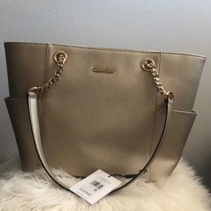 Gold CK purse